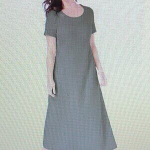 Jessica London T-Shirt Maxi dress, short sleeves, Olive green, 18 W